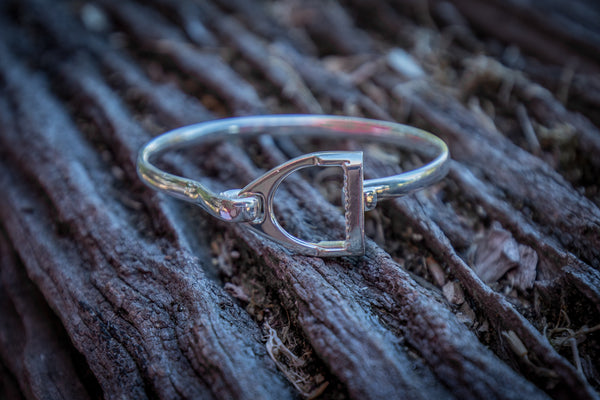 Stirrup Bangle - Sterling Silver